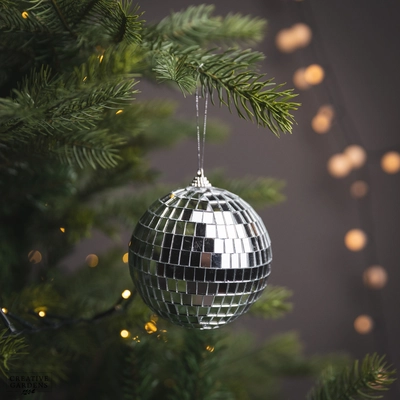 Bauble Mosiac Shiny 10cm