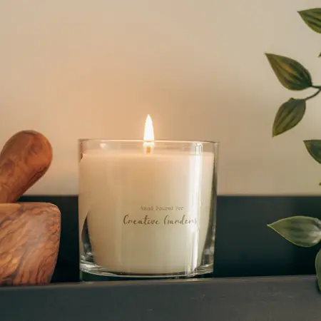 Creative Gardens Peony & Blushed Sueded Candle
