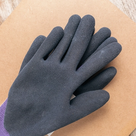 Town & Country Mastergrip Purple Latex  Gloves Medium - image 3