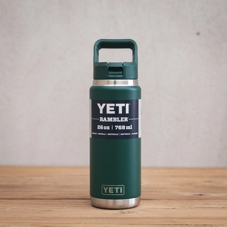 YETI Rambler 26 Oz Straw Bottle - Black Forest Green - image 1