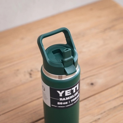 YETI Rambler 26 Oz Straw Bottle - Black Forest Green - image 4