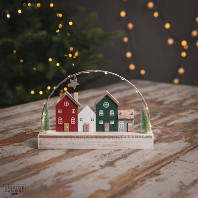 25cm LED Christmas Houses