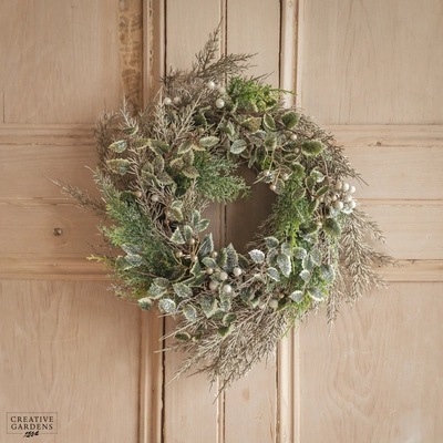 40cm Champagne Wreath with Berries