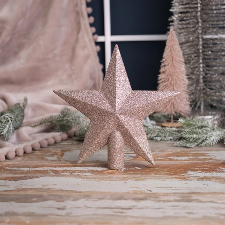 Blush Pink Glitter Treetopper