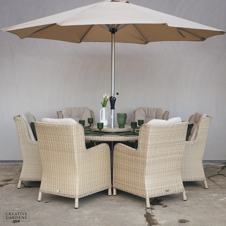 Bramblecrest Chedworth 6 Seat Dining Set - image 1