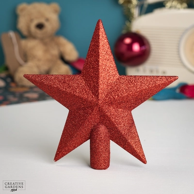 Christmas Red Shatterproof Treetopper