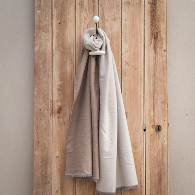 Creative Gardens Delaney Scarf - Taupe & Cream