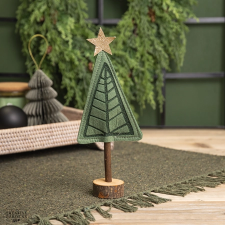 Felt Tree On Stand - Green