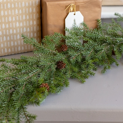 Fine Pine with Cones Garland 180 - image 2