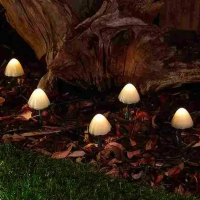 Forest Solar Mushroom Lights - 12L - image 1