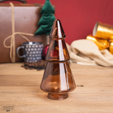 Glass Christmas Tree - Red