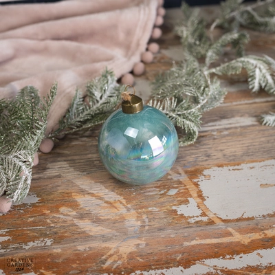 Glass Leyla Bauble 8cm