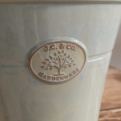 JC & Co Antique Grey Cone Glazed Pot 20cm - image 2