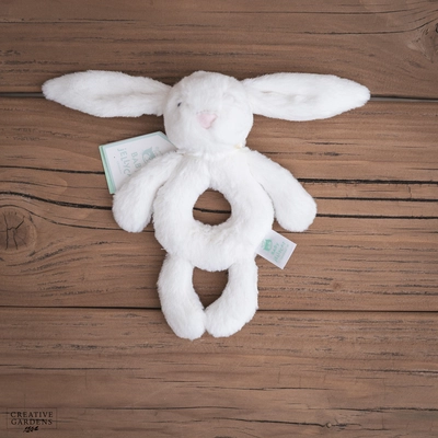 Jelly Cat Bashful Cream Bunny Ring Rattle