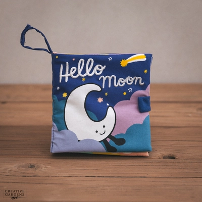 Jelly Cat Hello Moon Fabric Book