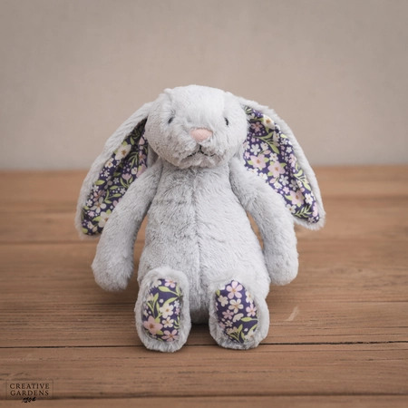 Jelly Cat Silver Bunny Bloom - Small