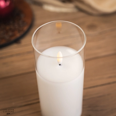 LED Glass Clear Candle 17.5cm - image 2