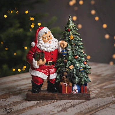 LED Traditional Santa 30cm