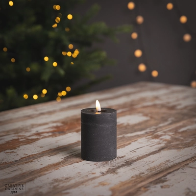LED Wick Candle 11cm - Grey