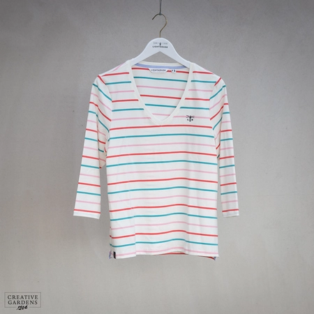 Lighthouse Ariana II Top (8) - Coral & Teal - image 1