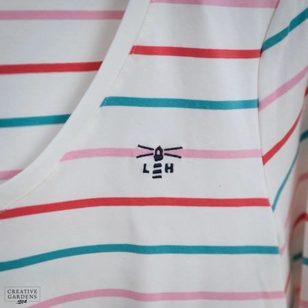 Lighthouse Ariana II Top (8) - Coral & Teal - image 3