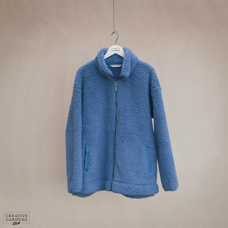 Lighthouse Seashell Fleece (16) - Marine Blue - image 1