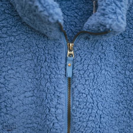 Lighthouse Seashell Fleece (16) - Marine Blue - image 3