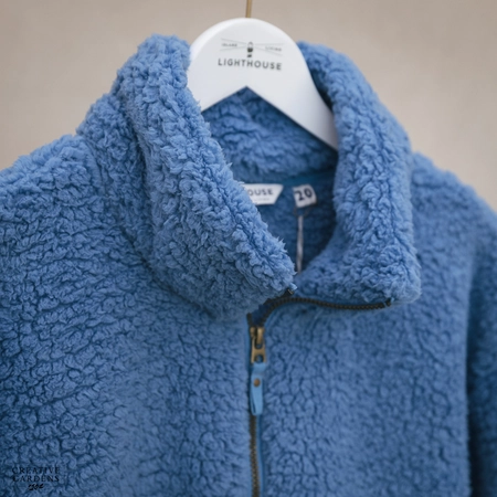 Lighthouse Seashell Fleece (16) - Marine Blue - image 4