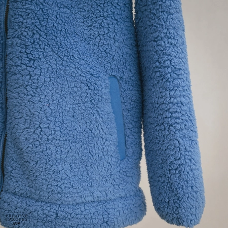Lighthouse Seashell Fleece (16) - Marine Blue - image 5