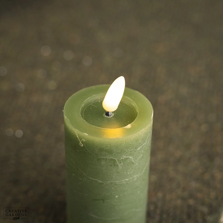 Lumineo LED 12.5cm Candle - Green - image 2