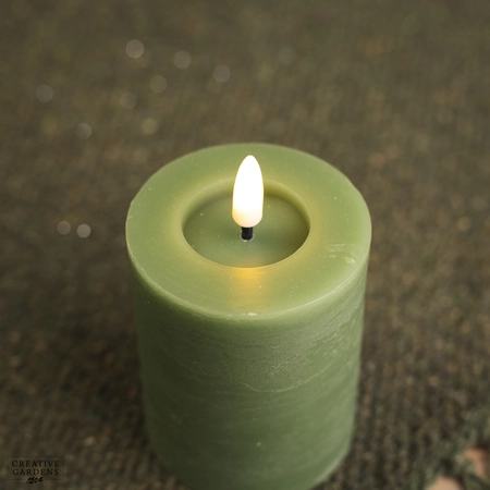 Lumineo LED 15cm Candle - Green - image 2