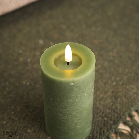 Lumineo LED 20cm Candle - Green - image 2