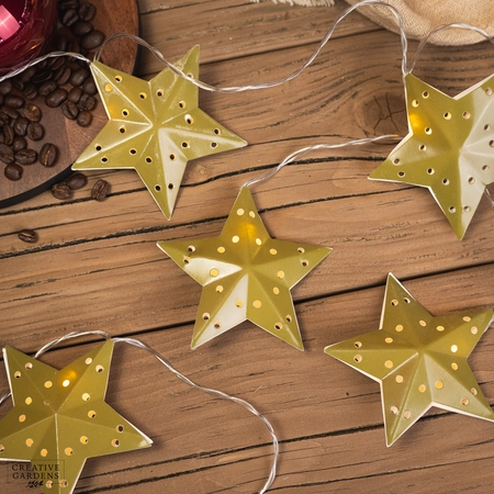 Lumineo LED Decorative Paper Star String - Green - image 1