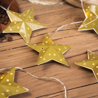 Lumineo LED Decorative Paper Star String - Green - image 2