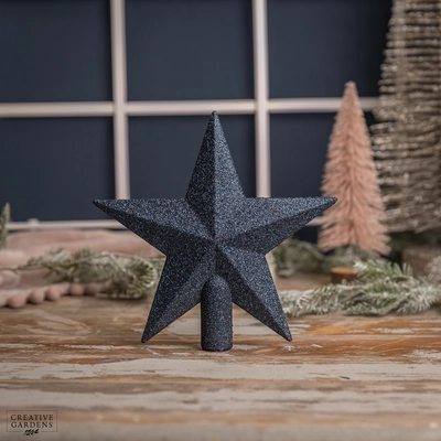 Night Blue Glitter Treetopper