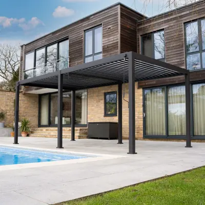Nova Titan Aluminium Pergola - 6m x 3m