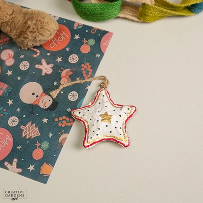 Papier Mache Star 10cm