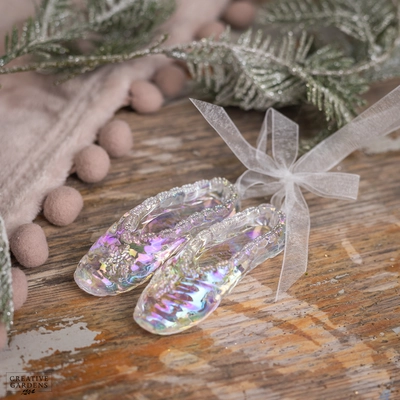 Rainbow Iridescent Ballet Shoes Decoration - image 1