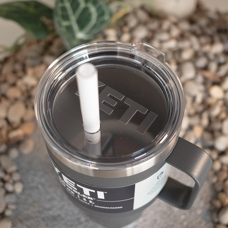 YETI Rambler 35 oz Straw Mug, Vacuum Insulated, Stainless Steel, Charcoal