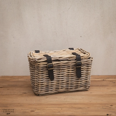 Rectangle Trunk with Leather Straps - Small