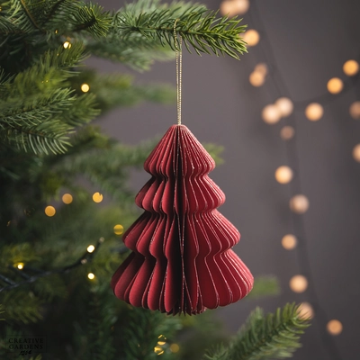 Red Tree Paper Gold Glitter