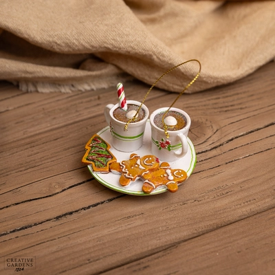 Resin Gingerbread Plate 4cm