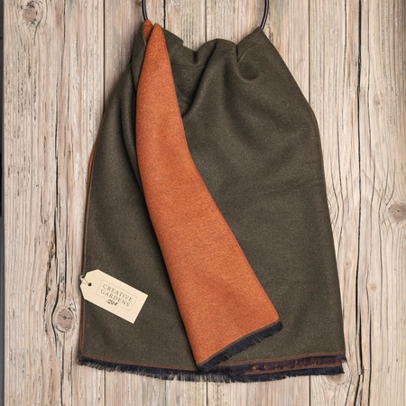 Scarf - Khaki & Rust