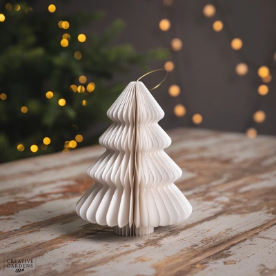 White Tree Paper Champagne Painted Edge 20cm