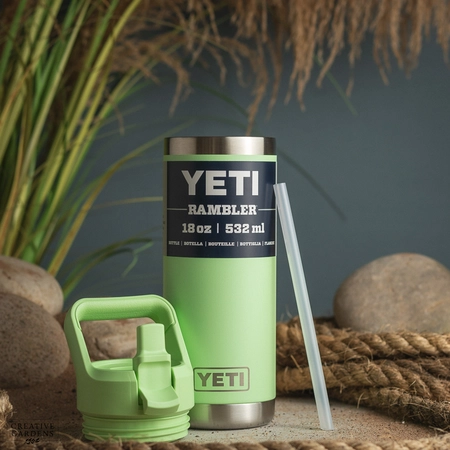 YETI Rambler 18 Oz Straw Bottle - Key Lime - image 3