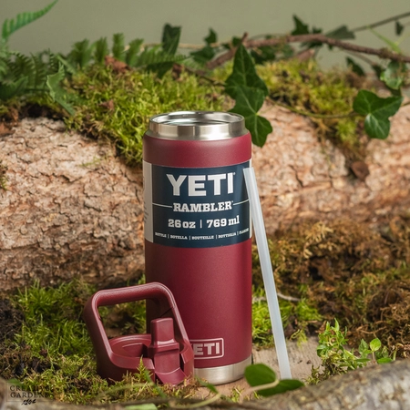 YETI Rambler 26 Oz Straw Bottle - Wild Vine Red - image 5