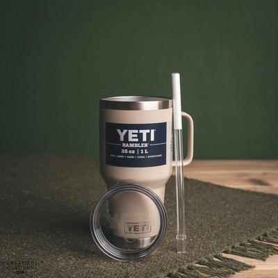 YETI Rambler 35 Oz Straw Mug - Cape Taupe - image 2