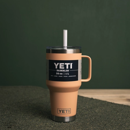 Yeti Rambler 35 Oz Straw Mug - Peach - image 1