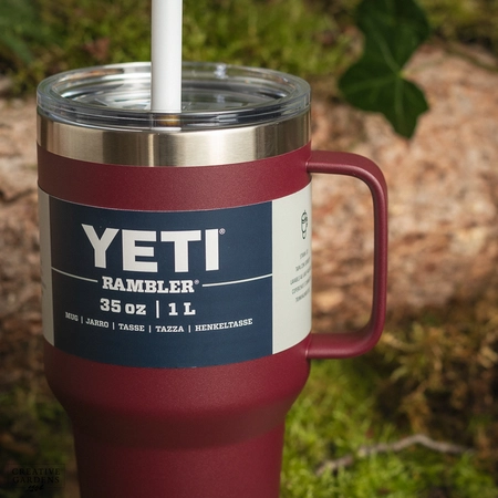 YETI Rambler 35 Oz Straw Mug - Wild Vine Red - image 3