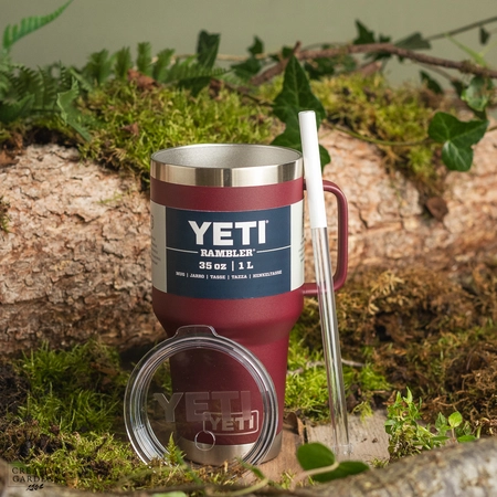 YETI Rambler 35 Oz Straw Mug - Wild Vine Red - image 5